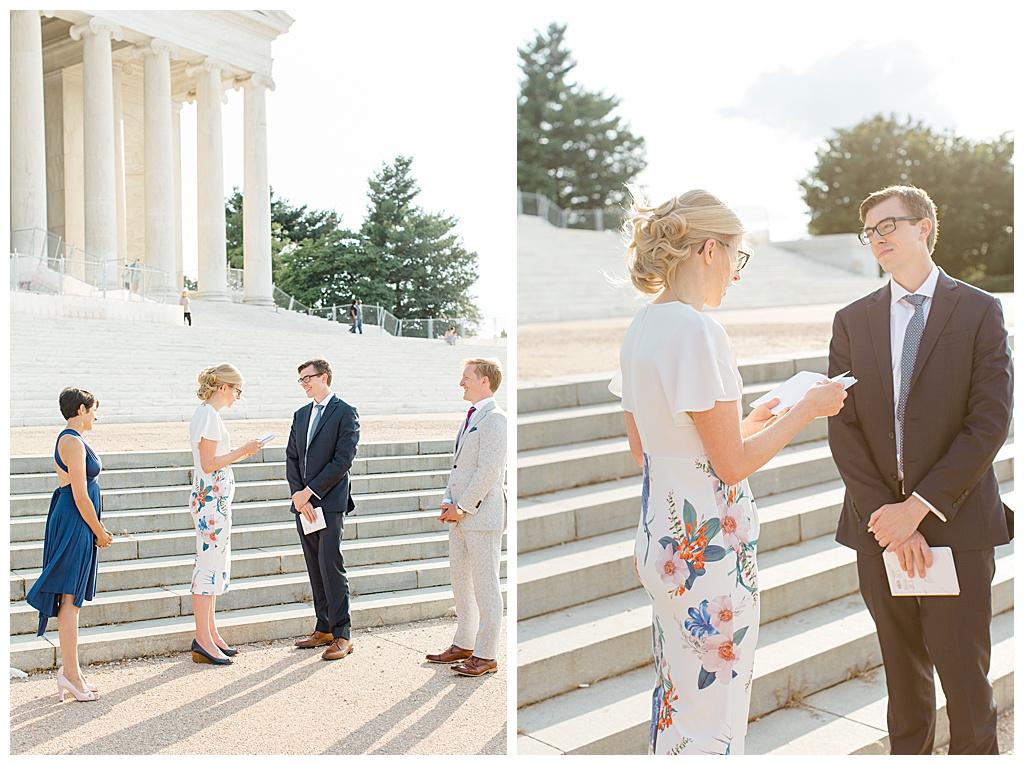 Washington DC Jefferson Memorial Elopement Emily Belson Photography